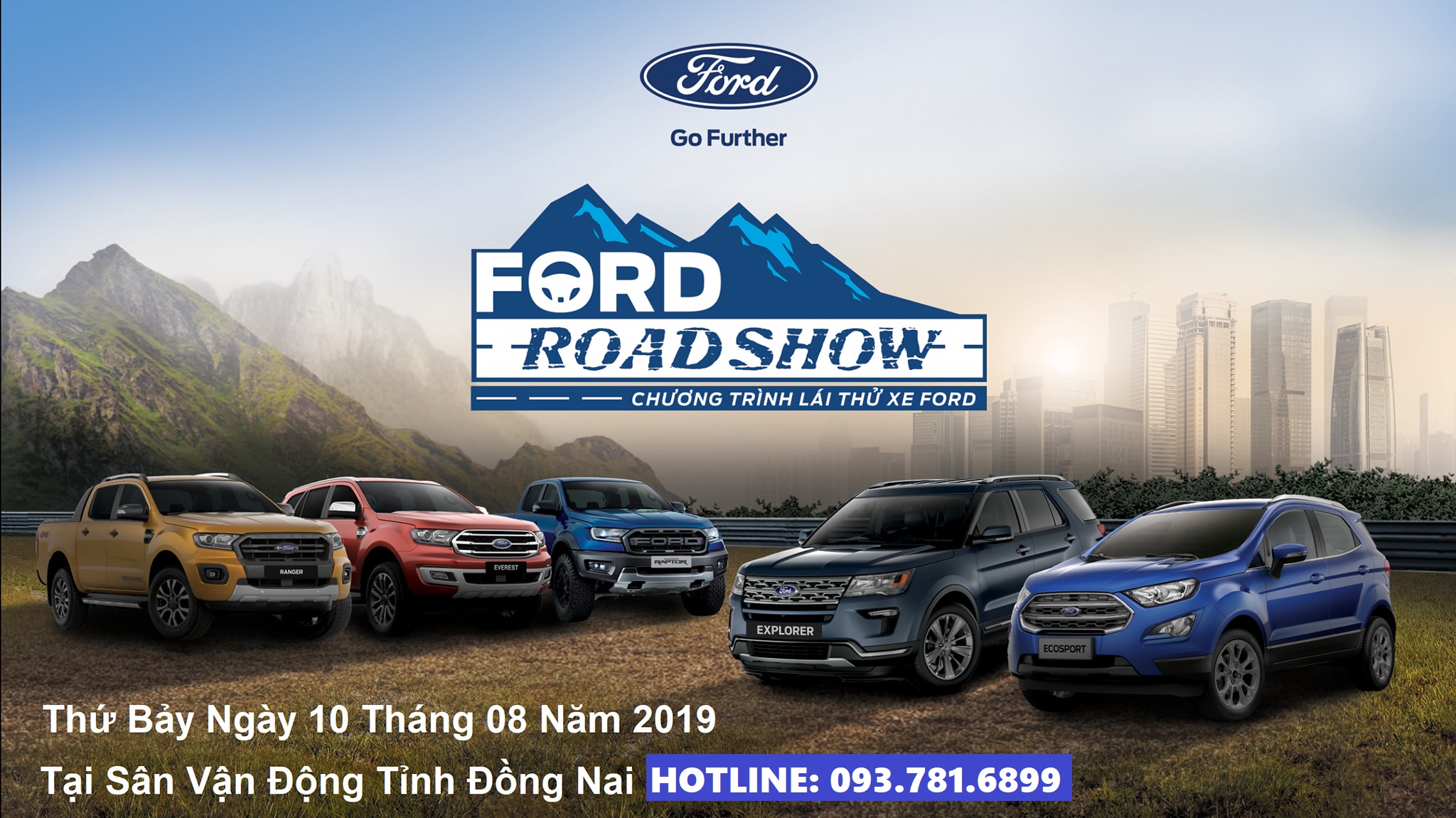 Roadshow Chương Trình Lái Thử Xe Lớn Nhất Của Ford Việt Nam & Đồng Nai Ford Kết Hợp Tổ Chức